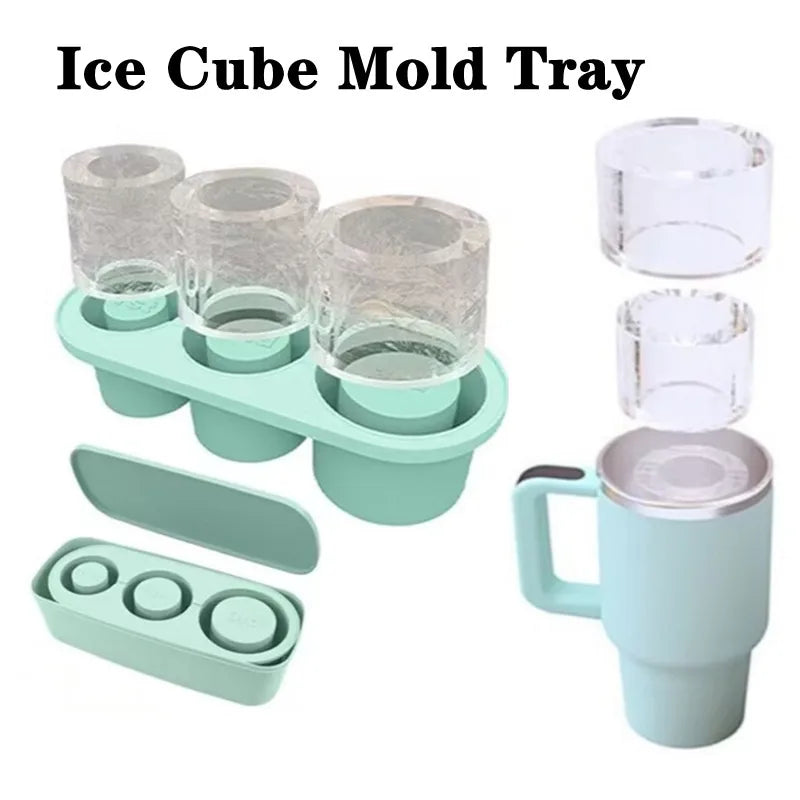 3-Grid Ice Cube Tray For Stanley 30/40 Oz Tumbler