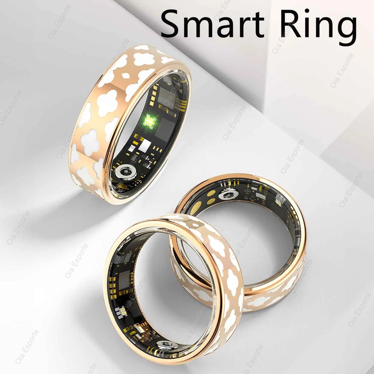 2024 Smart Ring For Men Women Heart Rate Blood Oxygen Monitoring Multi Sports Modes IP68 Waterproof Smart Rings For girl gifts