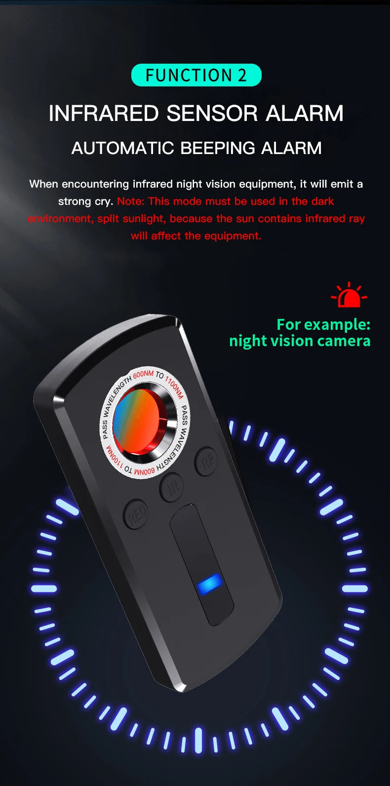 *Hidden Camera Detector Anti Spy Camera 30.00
