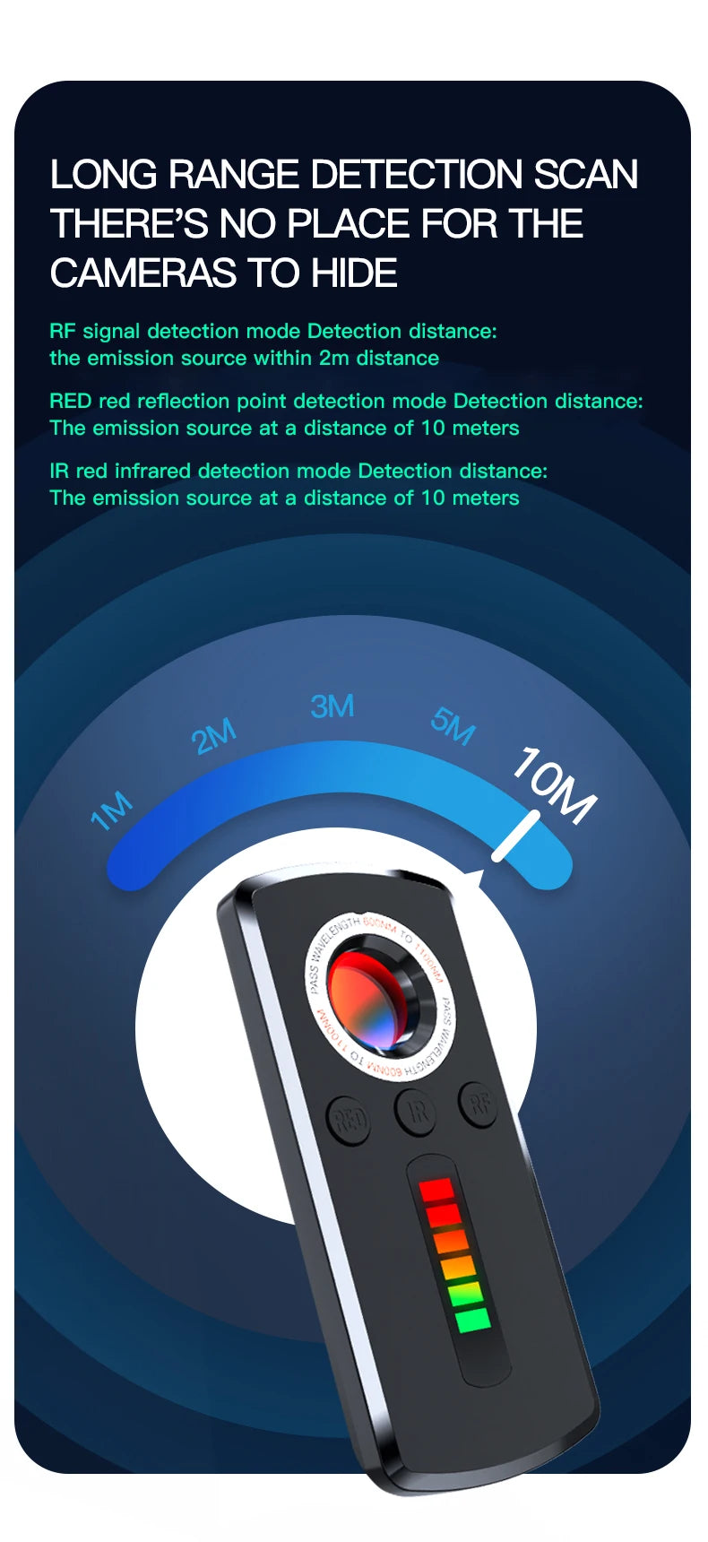 *Hidden Camera Detector Anti Spy Camera 30.00