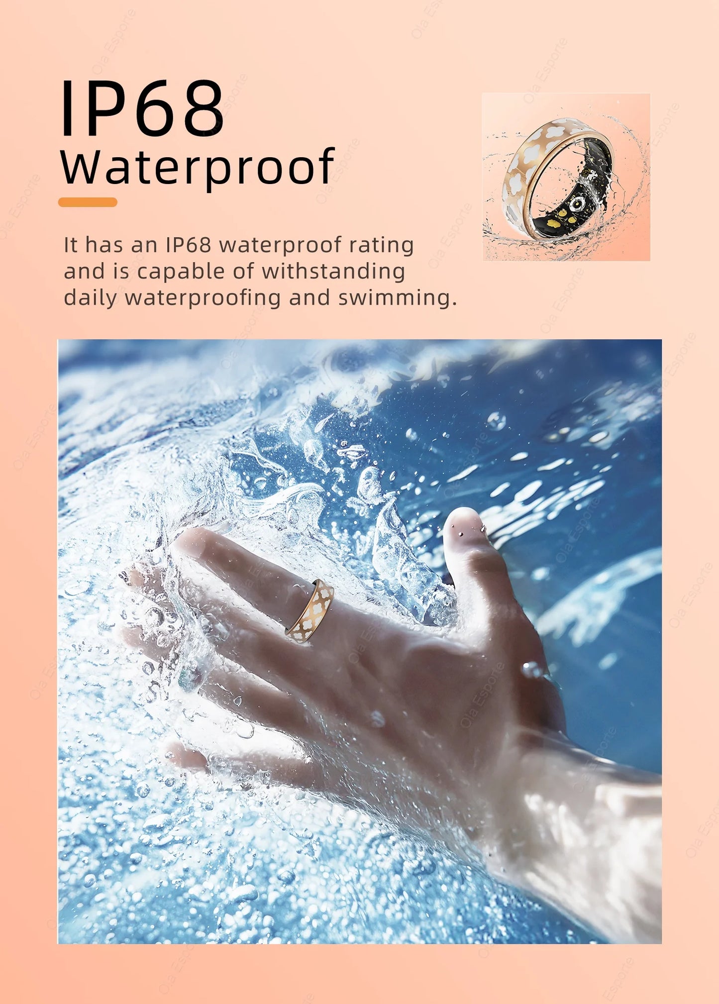 2024 Smart Ring For Men Women Heart Rate Blood Oxygen Monitoring Multi Sports Modes IP68 Waterproof Smart Rings For girl gifts