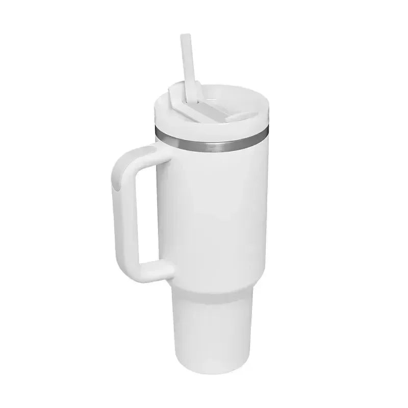 40 oz Drink Tumbler with Handle!!!! Cream 2