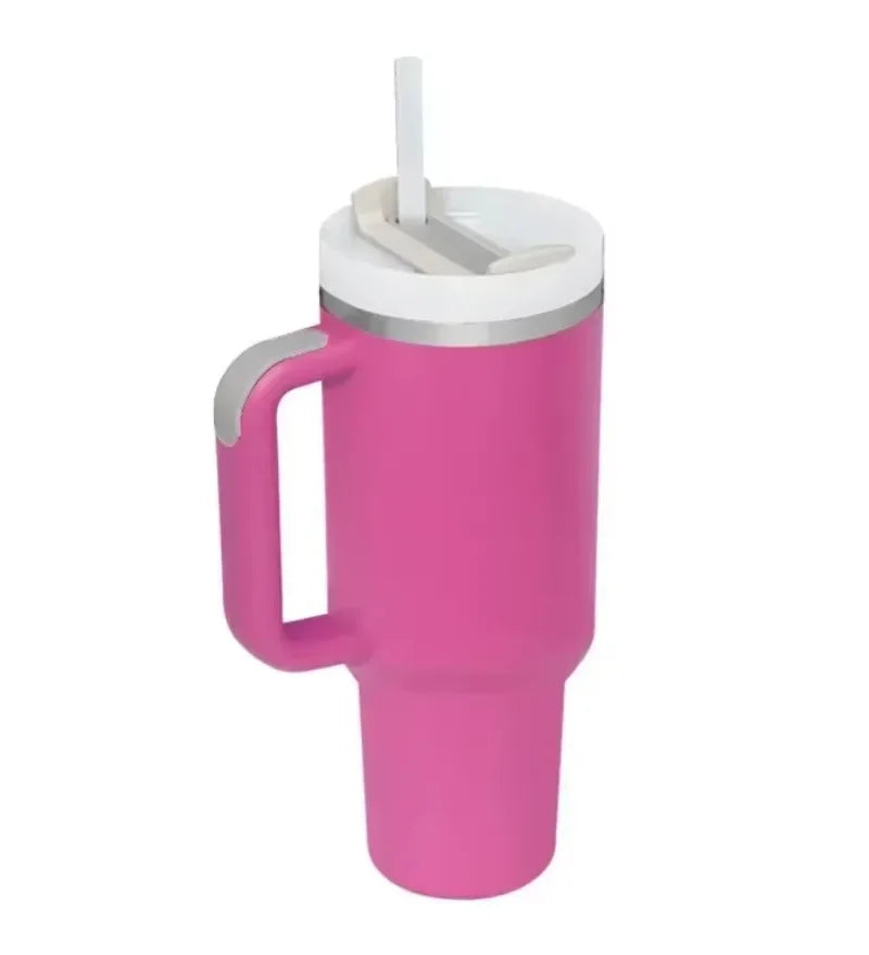 40 oz Drink Tumbler with Handle!!!! Cream 2