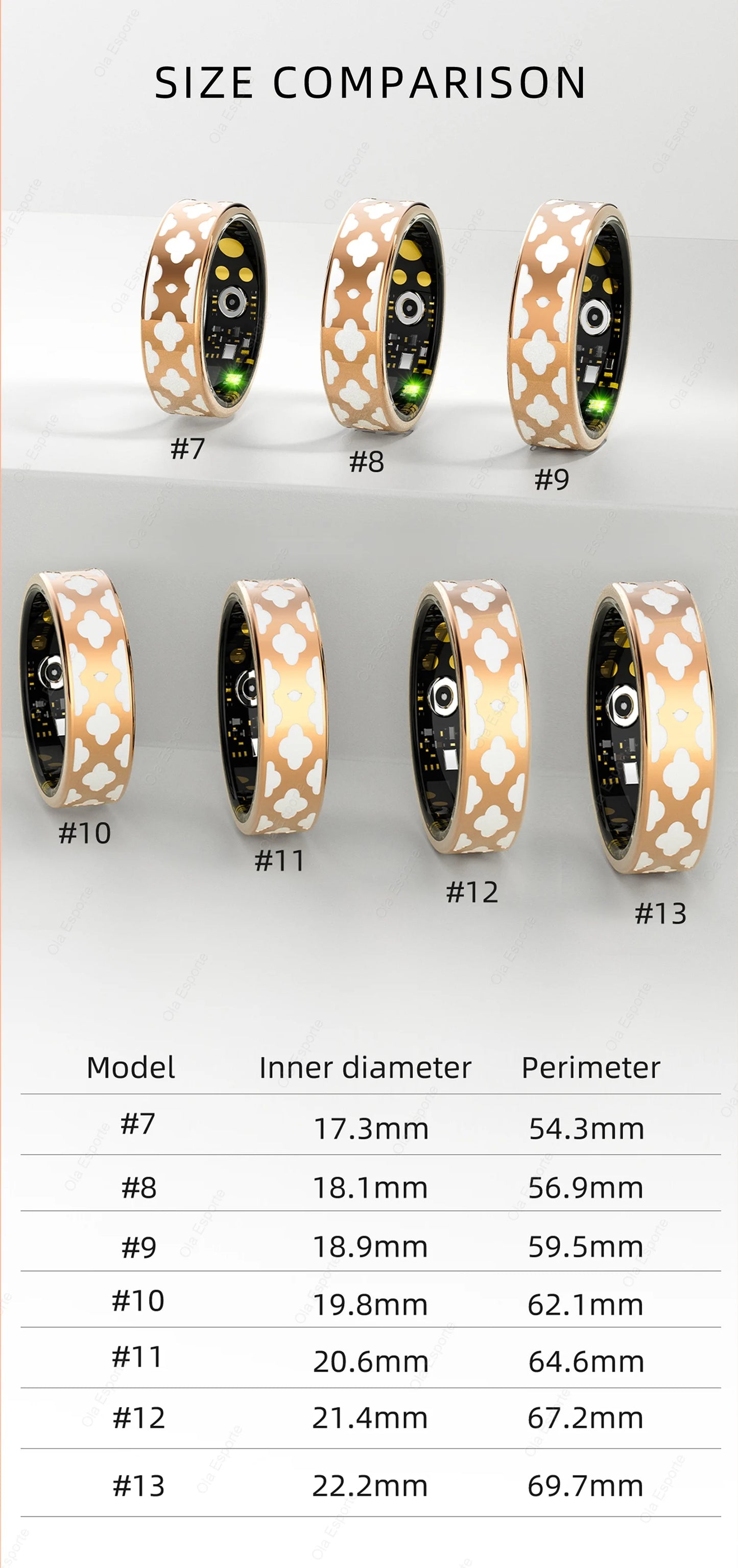 2024 Smart Ring For Men Women Heart Rate Blood Oxygen Monitoring Multi Sports Modes IP68 Waterproof Smart Rings For girl gifts
