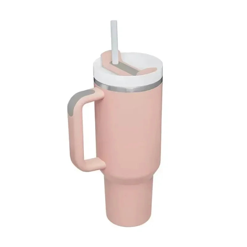 40 oz Drink Tumbler with Handle!!!! Cream 2
