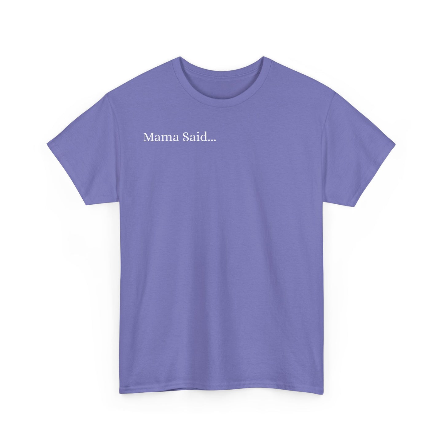 Unisex Heavy Cotton Tee Front & Back Lettering  WHITE   24.00
