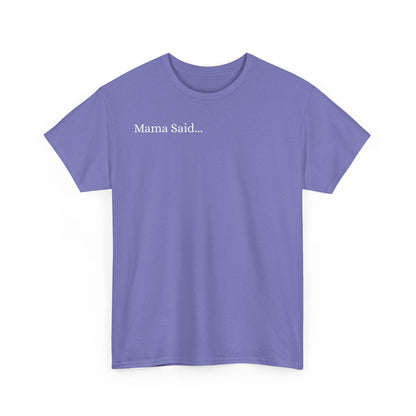 Unisex Heavy Cotton Tee Front & Back Lettering  WHITE   24.00