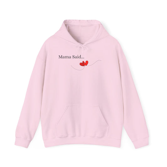 Unisex Heavy Blend™ Heart Hooded Sweatshirt Front and Back BLACK Print   $38.00