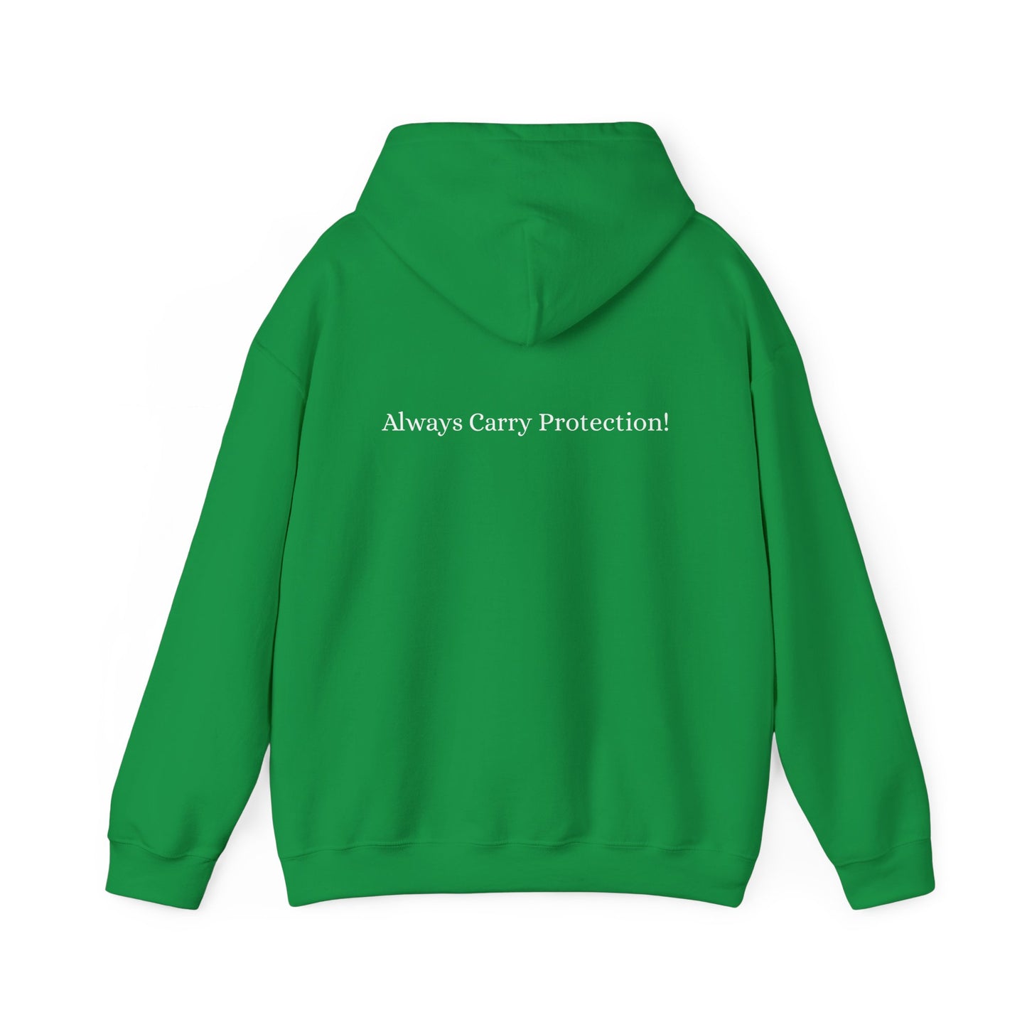Unisex Heavy Blend™ Hooded Sweatshirt Front and Back WHITE Print   38.00