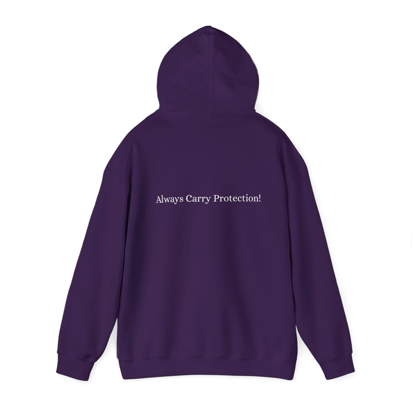 Unisex Heavy Blend™ Hooded Sweatshirt Front and Back WHITE Print   38.00