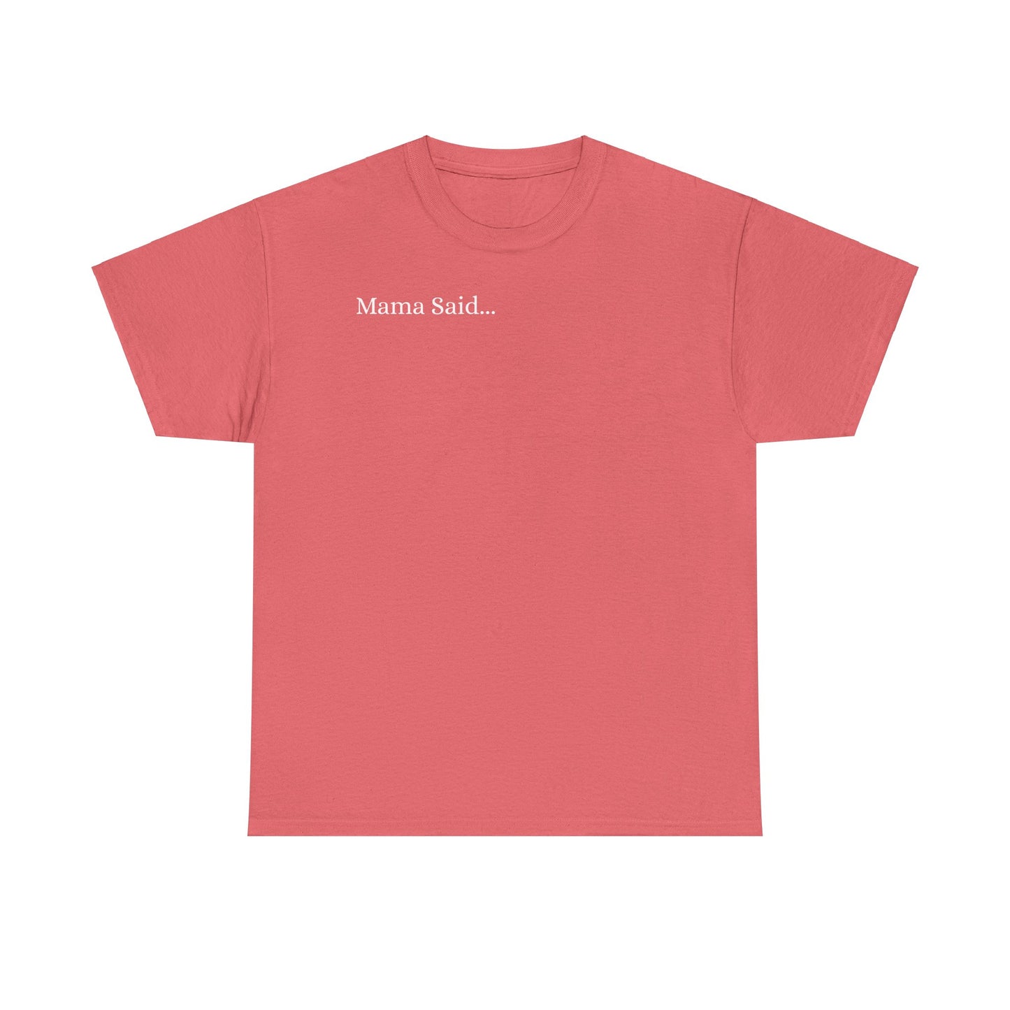 Unisex Heavy Cotton Tee Front & Back Lettering  WHITE   24.00