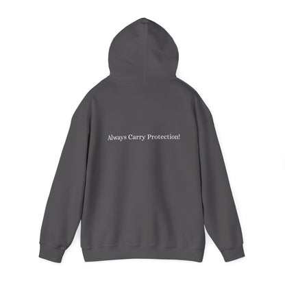Unisex Heavy Blend™ Hooded Sweatshirt Front and Back WHITE Print   38.00
