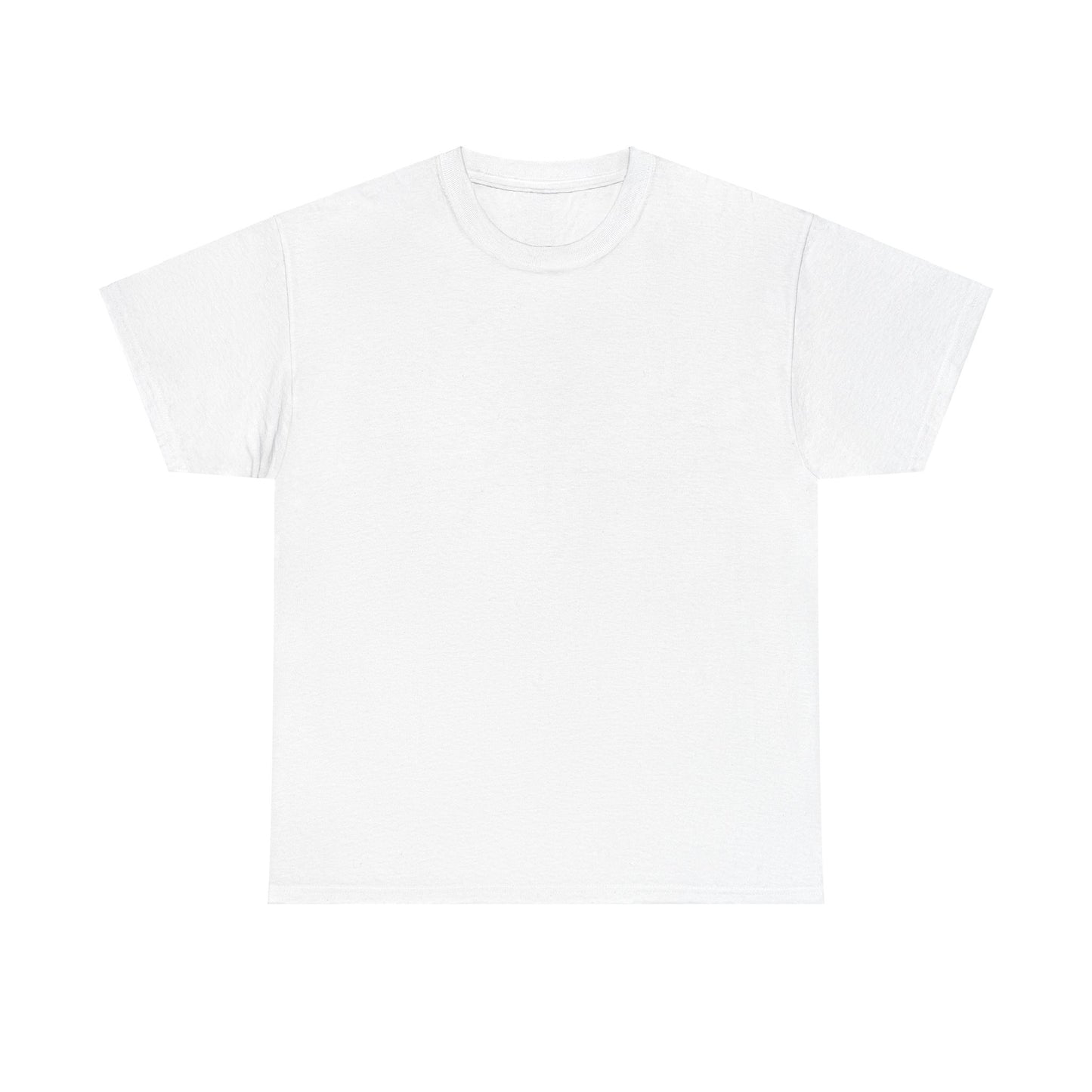 Unisex Heavy Cotton Tee Front & Back Lettering  WHITE   24.00