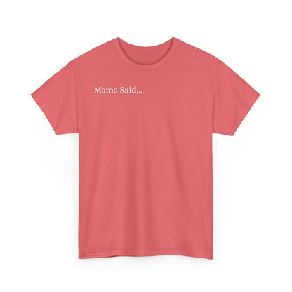 Unisex Heavy Cotton Tee Front & Back Lettering  WHITE   24.00