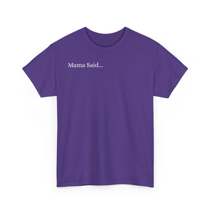 Unisex Heavy Cotton Tee Front & Back Lettering  WHITE   24.00