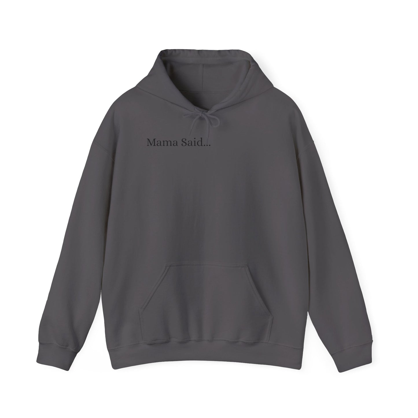 *Unisex Heavy Blend™ Hooded Sweatshirt Front and Back BLACK Print     38.00