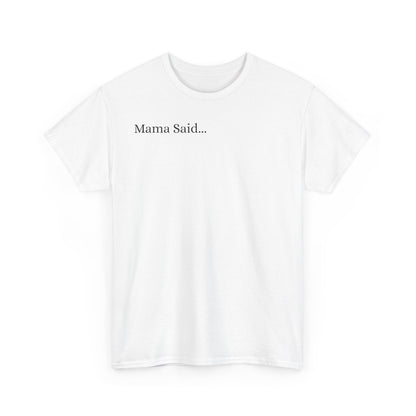 Unisex Heavy Cotton Tee Front & Back Lettering   BLACK    24.00