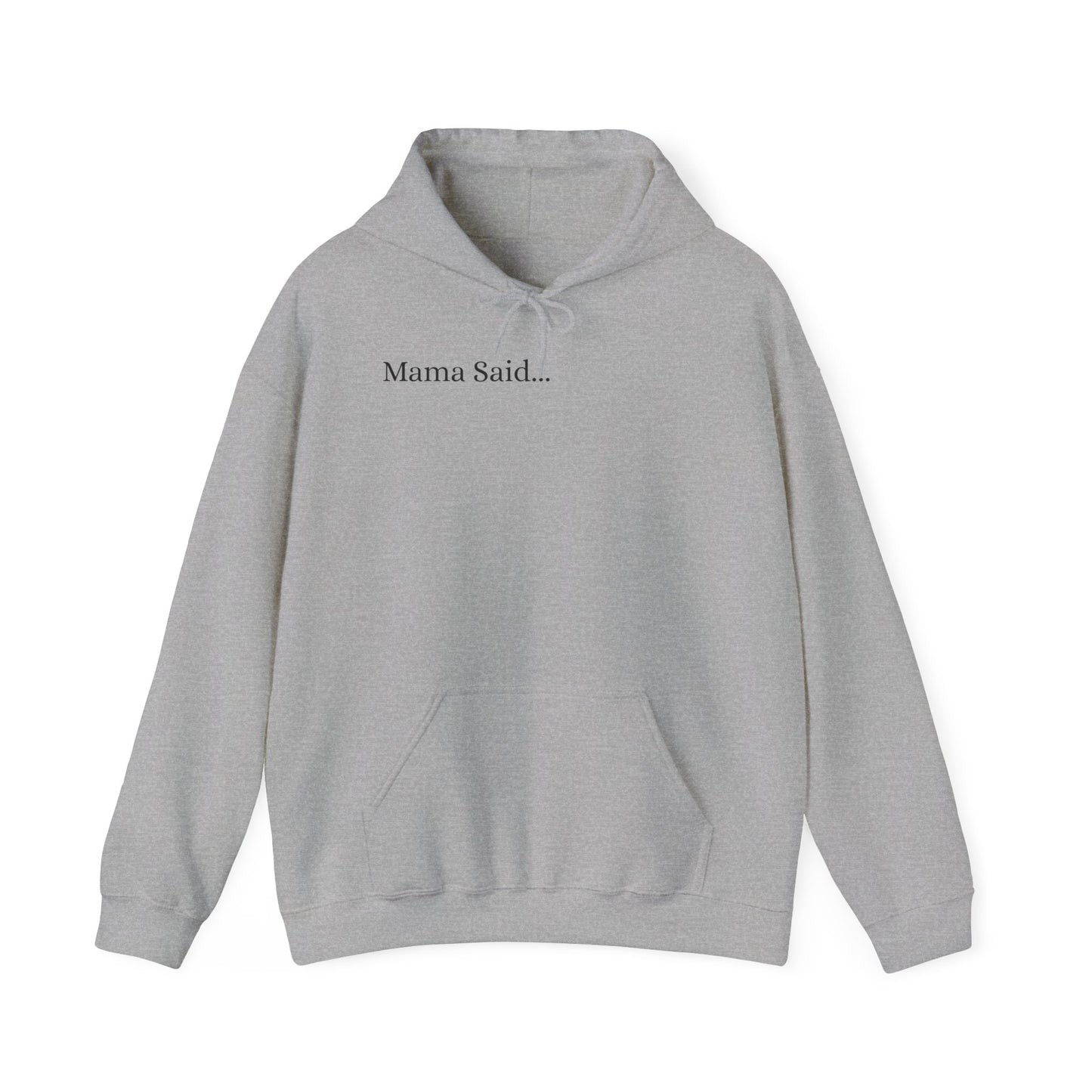 *Unisex Heavy Blend™ Hooded Sweatshirt Front and Back BLACK Print     38.00