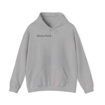 *Unisex Heavy Blend™ Hooded Sweatshirt Front and Back BLACK Print     38.00