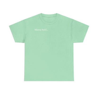 Unisex Heavy Cotton Tee Front & Back Lettering  WHITE   24.00