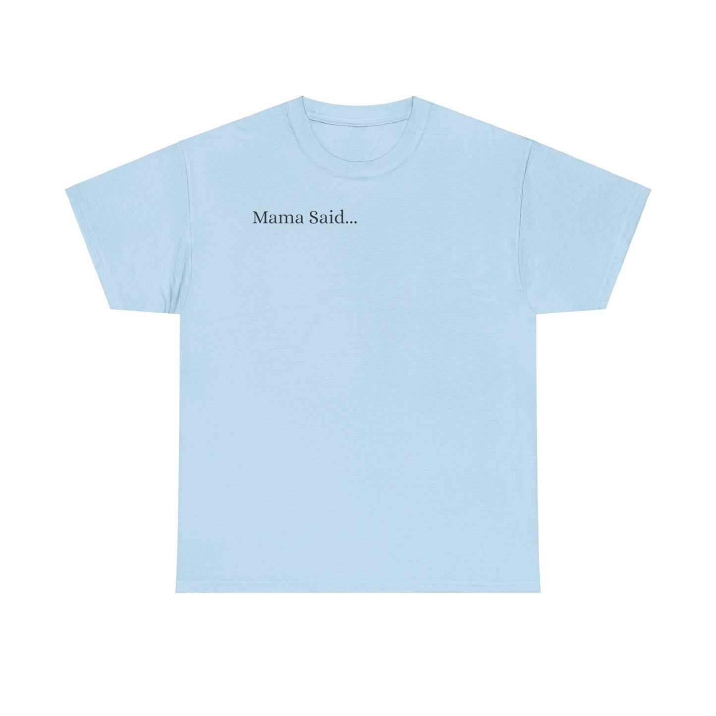 Unisex Heavy Cotton Tee Front & Back Lettering   BLACK    24.00
