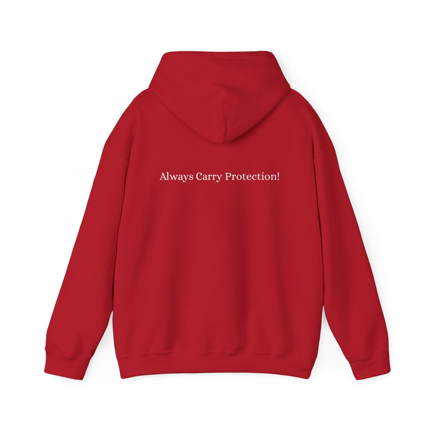 Unisex Heavy Blend™ Hooded Sweatshirt Front and Back WHITE Print   38.00