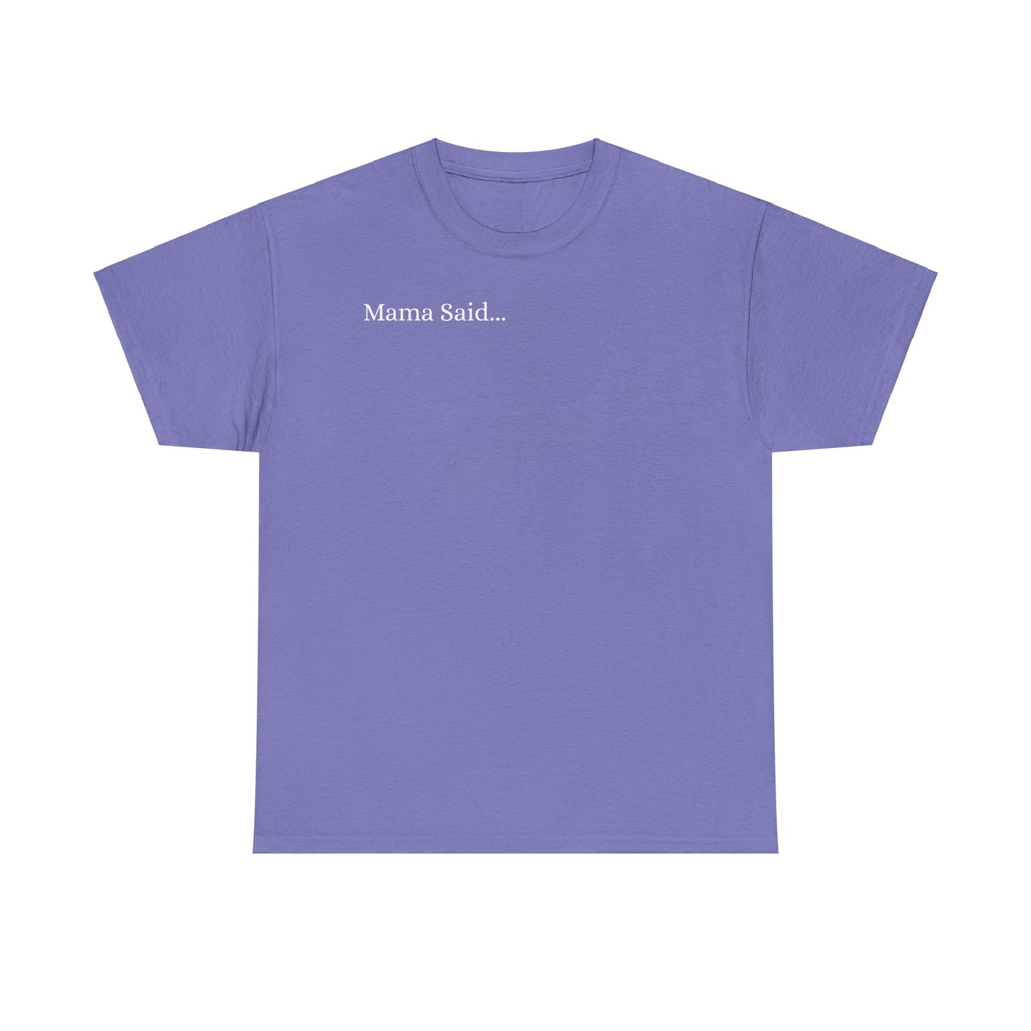 Unisex Heavy Cotton Tee Front & Back Lettering  WHITE   24.00