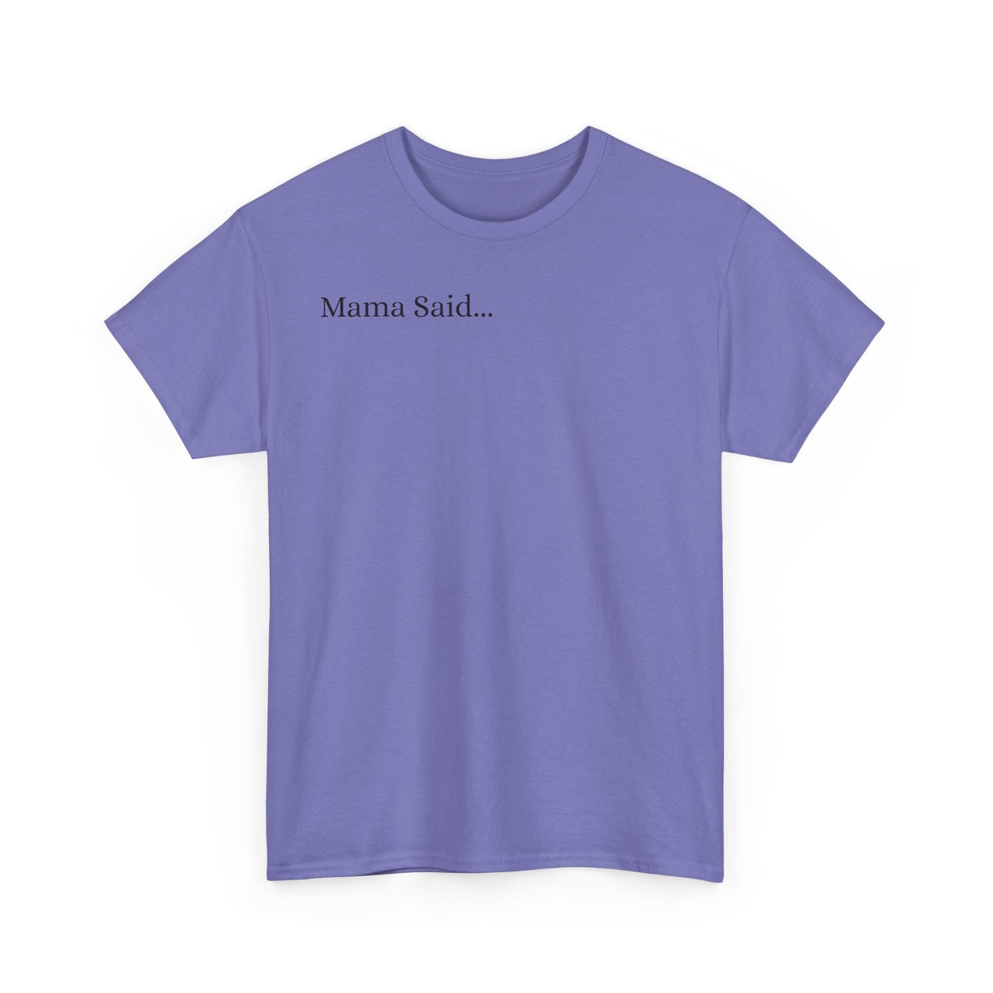 Unisex Heavy Cotton Tee Front & Back Lettering   BLACK    24.00
