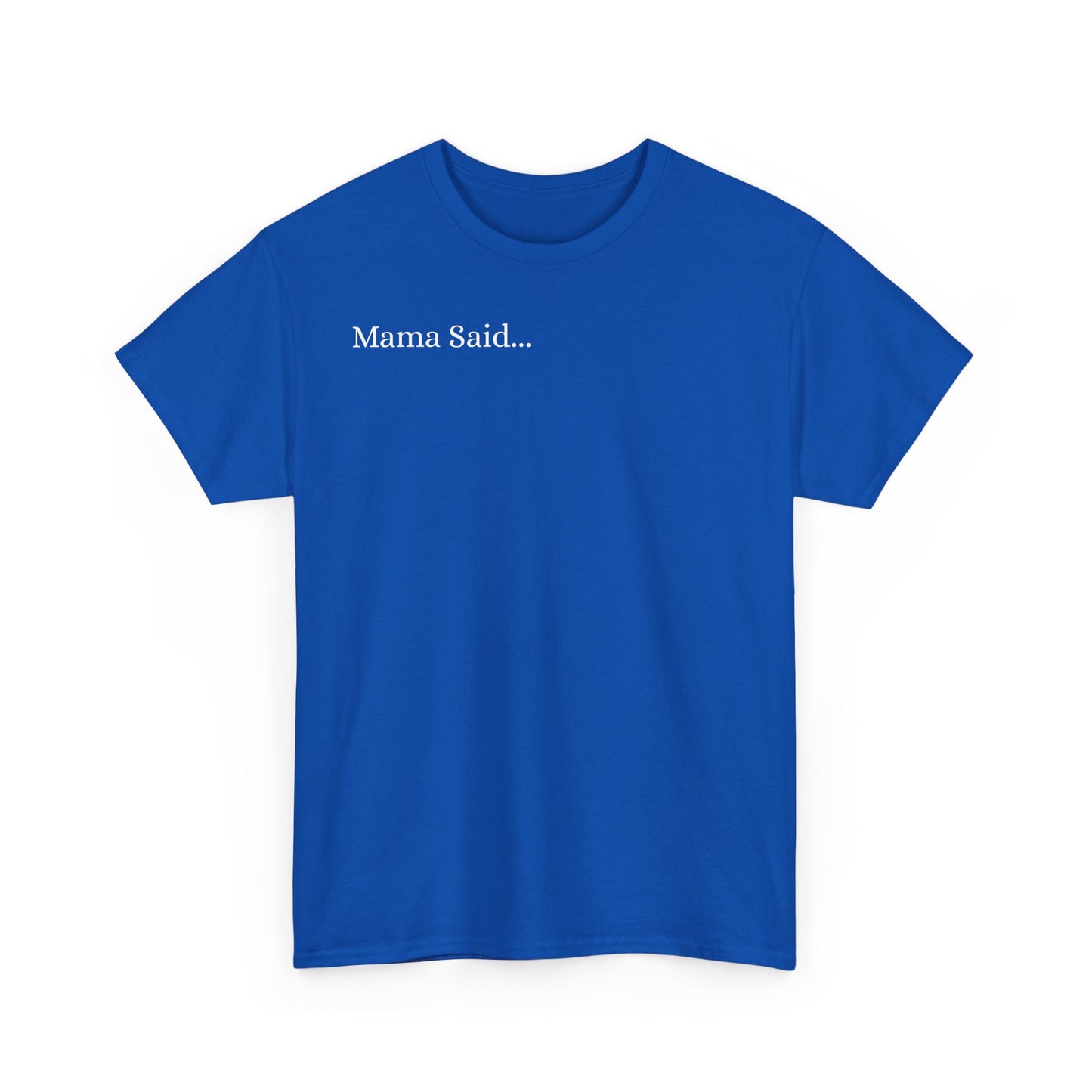 Unisex Heavy Cotton Tee Front & Back Lettering  WHITE   24.00