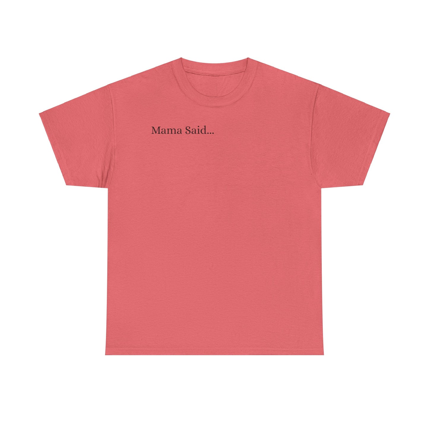 Unisex Heavy Cotton Tee Front & Back Lettering   BLACK    24.00