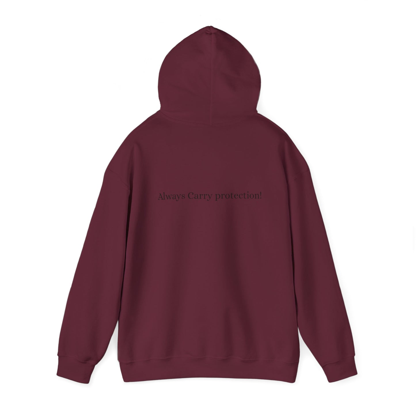 *Unisex Heavy Blend™ Hooded Sweatshirt Front and Back BLACK Print     38.00