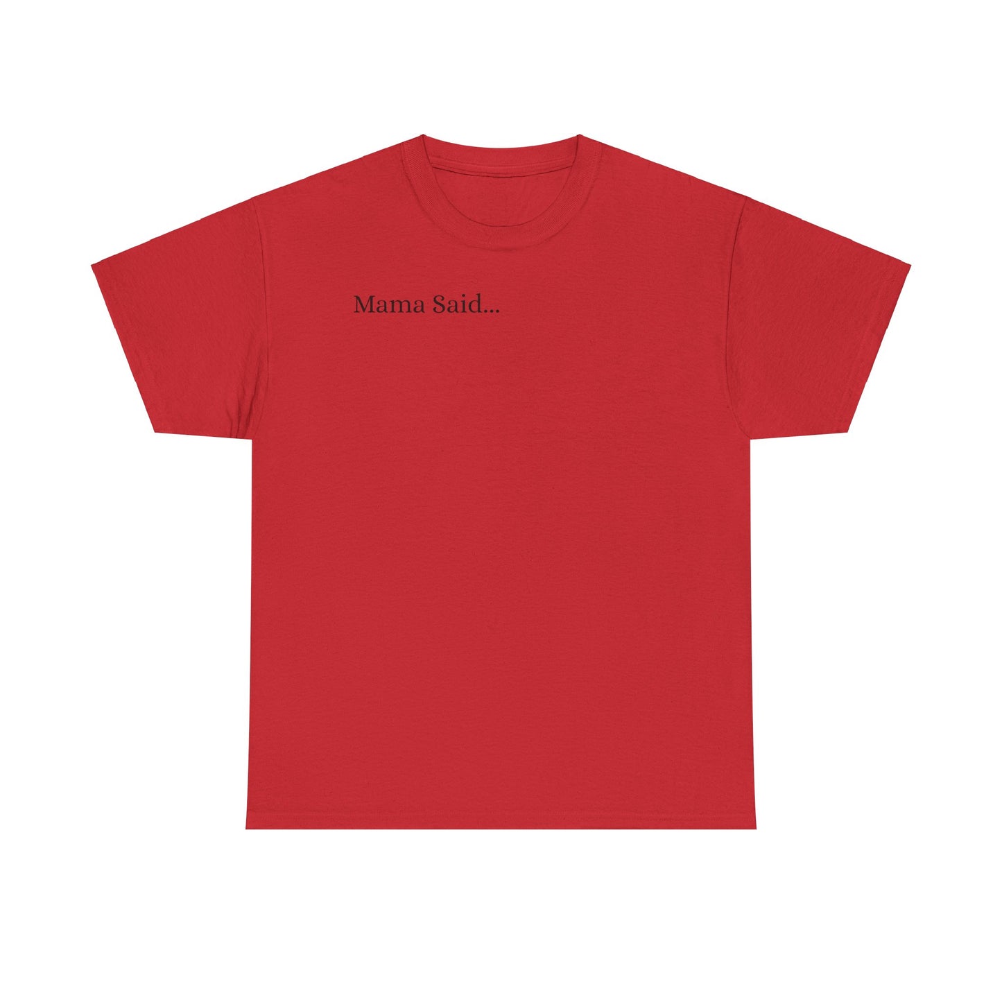 Unisex Heavy Cotton Tee Front & Back Lettering   BLACK    24.00