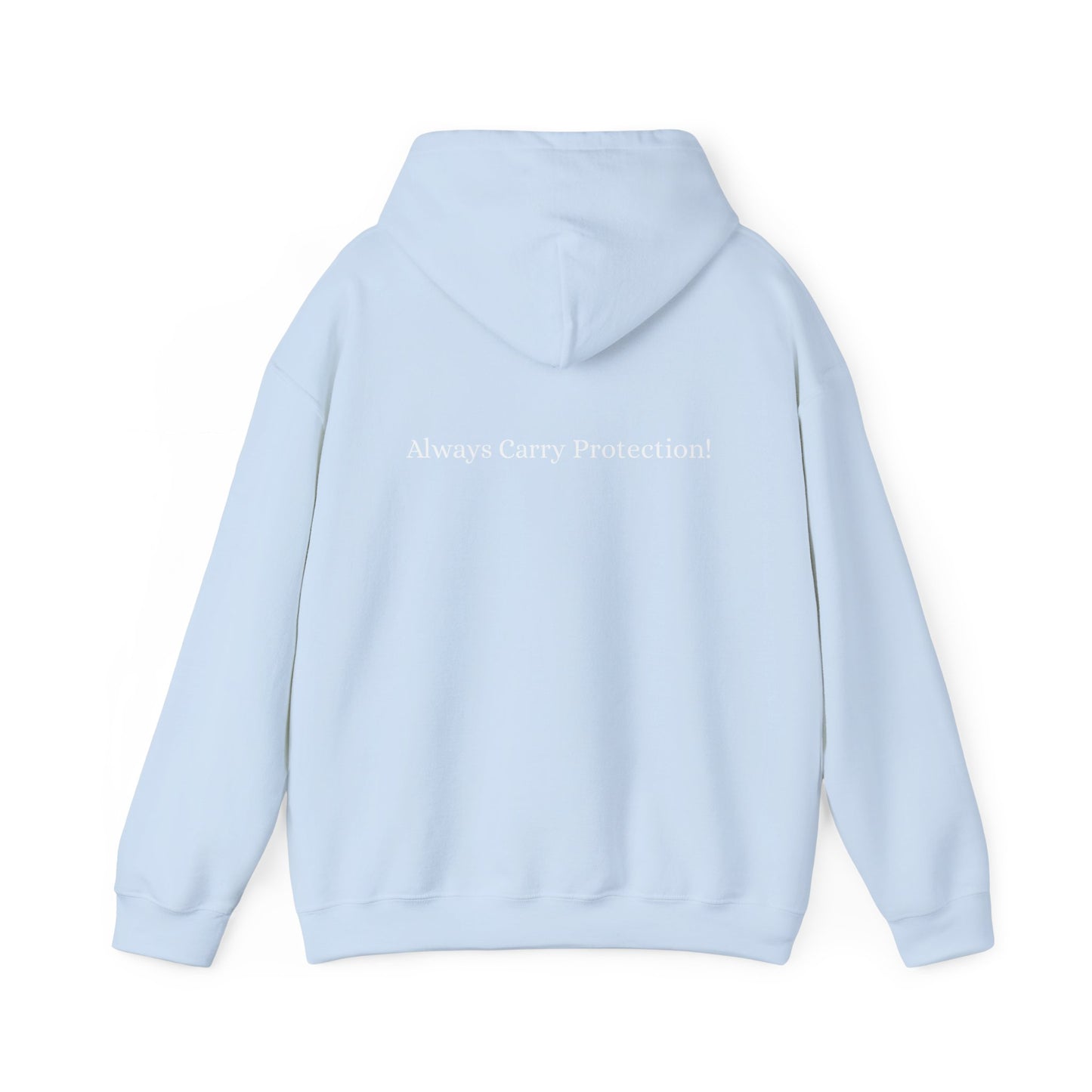 Unisex Heavy Blend™ Hooded Sweatshirt Front and Back WHITE Print   38.00