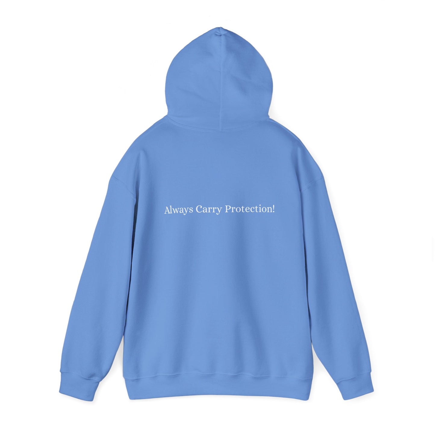 Unisex Heavy Blend™ Hooded Sweatshirt Front and Back WHITE Print   38.00