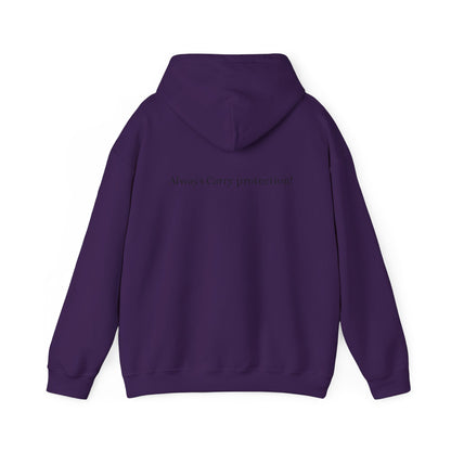 *Unisex Heavy Blend™ Hooded Sweatshirt Front and Back BLACK Print     38.00