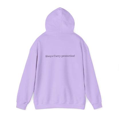 *Unisex Heavy Blend™ Hooded Sweatshirt Front and Back BLACK Print     38.00