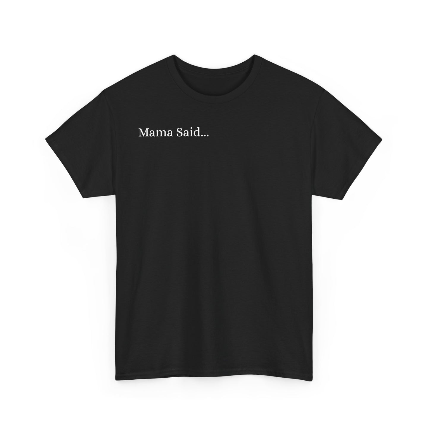 Unisex Heavy Cotton Tee Front & Back Lettering  WHITE   24.00