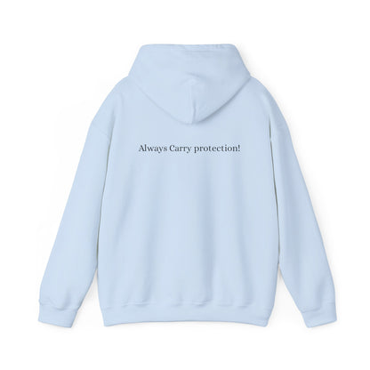 *Unisex Heavy Blend™ Hooded Sweatshirt Front and Back BLACK Print     38.00