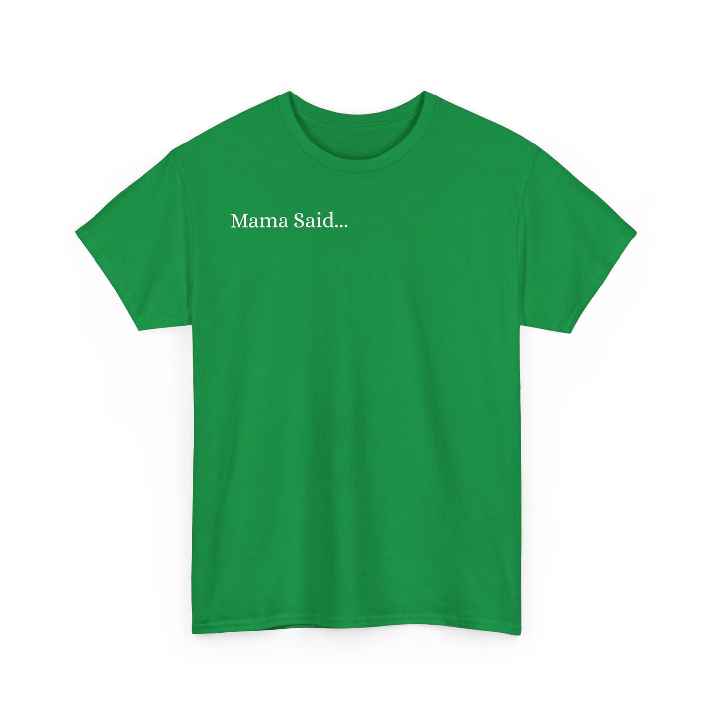 Unisex Heavy Cotton Tee Front & Back Lettering  WHITE   24.00