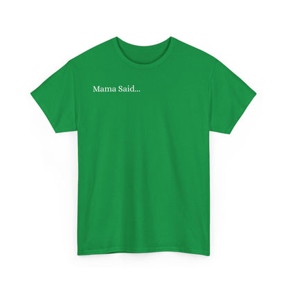 Unisex Heavy Cotton Tee Front & Back Lettering  WHITE   24.00