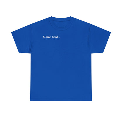 Unisex Heavy Cotton Tee Front & Back Lettering  WHITE   24.00