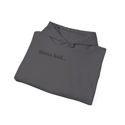 *Unisex Heavy Blend™ Hooded Sweatshirt Front and Back BLACK Print     38.00