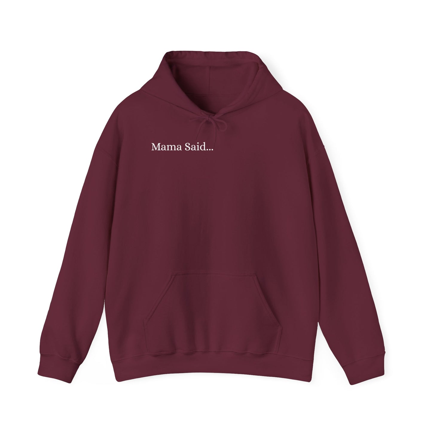 Unisex Heavy Blend™ Hooded Sweatshirt Front and Back WHITE Print   38.00