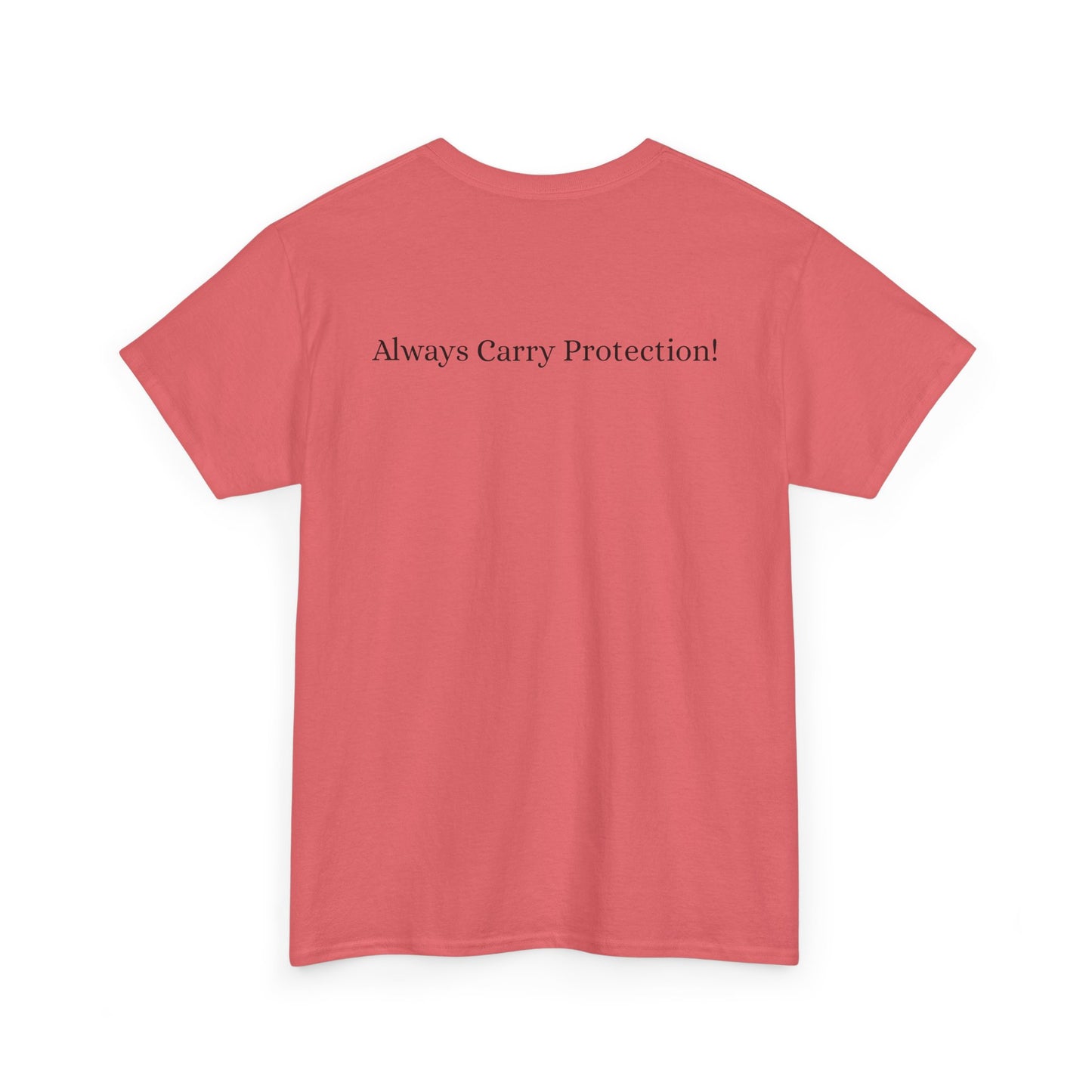 Unisex Heavy Cotton Tee Front & Back Lettering   BLACK    24.00