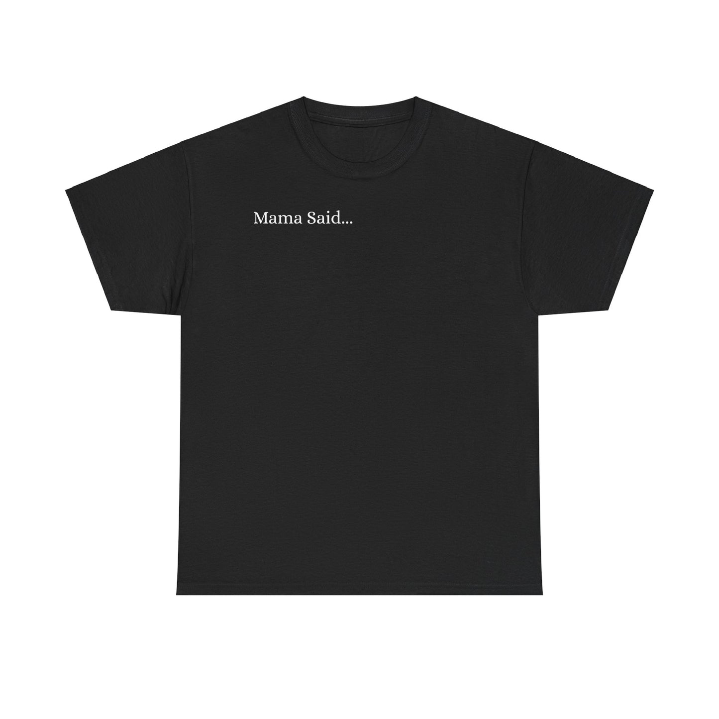 Unisex Heavy Cotton Tee Front & Back Lettering  WHITE   24.00