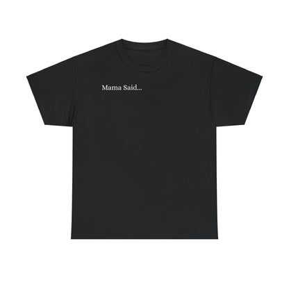 Unisex Heavy Cotton Tee Front & Back Lettering  WHITE   24.00
