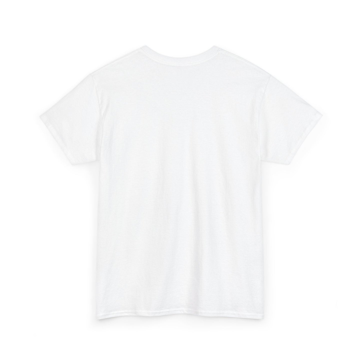 Unisex Heavy Cotton Tee Front & Back Lettering  WHITE   24.00