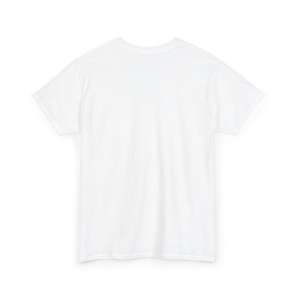 Unisex Heavy Cotton Tee Front & Back Lettering  WHITE   24.00