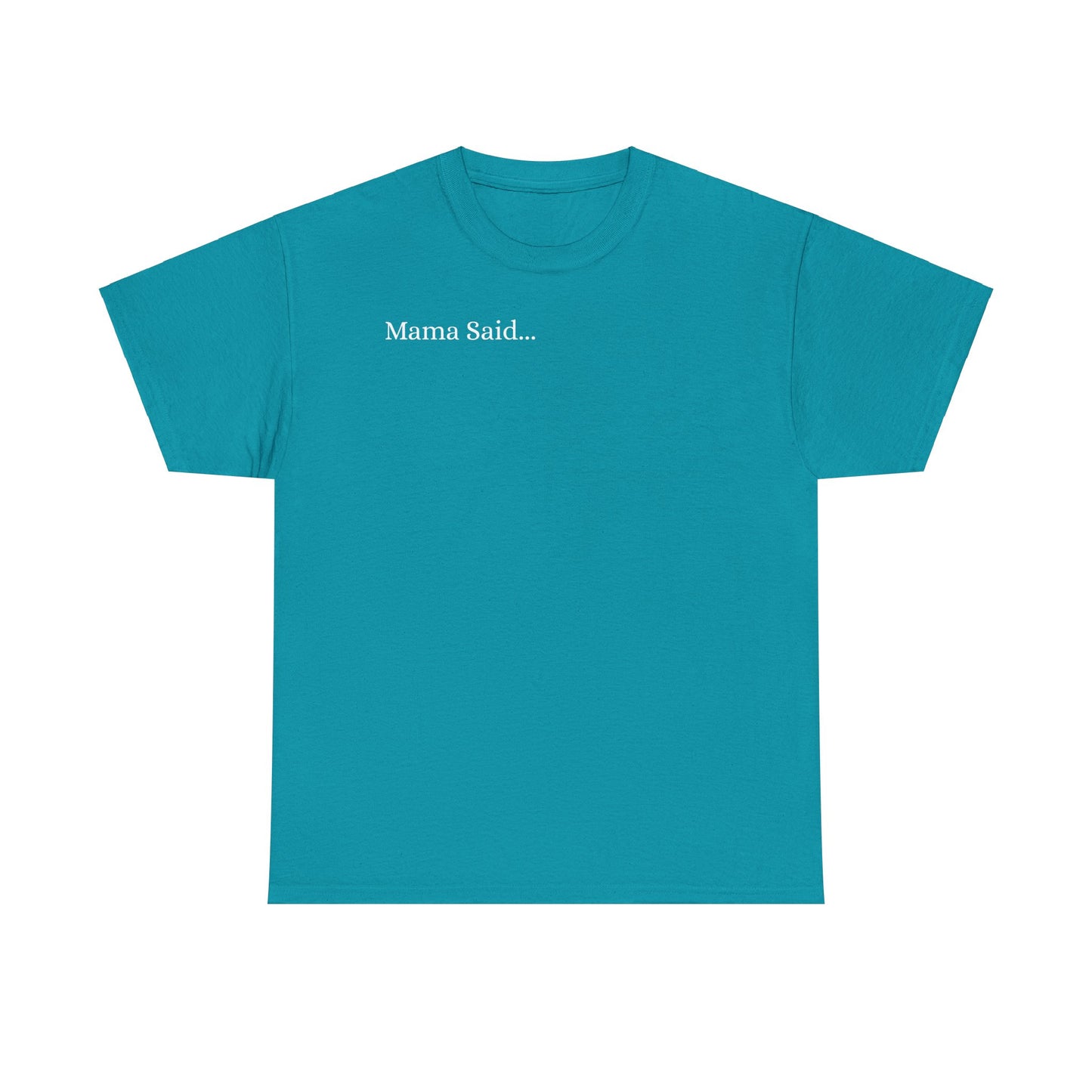 Unisex Heavy Cotton Tee Front & Back Lettering  WHITE   24.00