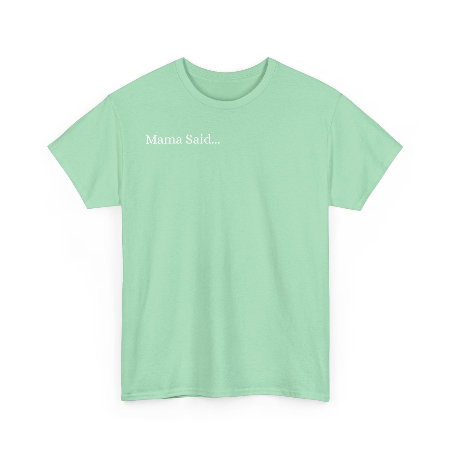 Unisex Heavy Cotton Tee Front & Back Lettering  WHITE   24.00